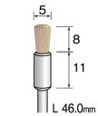 ミニター(MINITOR) 毛ブラシ エンド 豚毛 ハード φ5 FC1513
