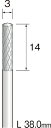 【4/1最大P5倍】【メール便対応】ミニター(MINITOR) 超硬カッター クロスカット Φ3 軸径3.0mm BC2035