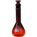 SIBATA(柴田科学) メスフラスコ 茶 短形 100mL 023090-100
