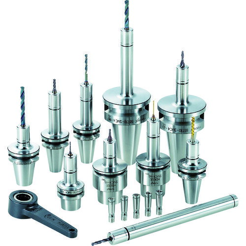 ユキワ BTシャンク用ツーリング工具 スマートチャック シャンク15T 把握径1~4mm L35mm 15T-SMC4-35