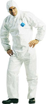 【11/25はP3倍】デュポン(TM) タイベック(R) ソフトウェア2型 ワンピース保護服 L TV-2 L