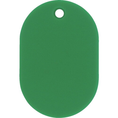 【メール便対応】日本緑十字社 小判札(無地札) 緑 45×30mm スチロール樹脂 200012