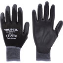 【25日はP3倍!】TRUSCO(トラスコ) カラーナイロン手袋PU手のひらコート ブラック L TGL-3535-BK-L