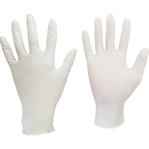 ミドリ安全 【一時受注停止】ニトリル使い捨て手袋 粉なし 白 L (100枚入) VERTE-751K-L