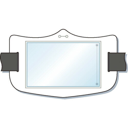 【メール便対応】つくし e腕章 透明ポケット付き 白 ロングゴムバンド付 WE-121L