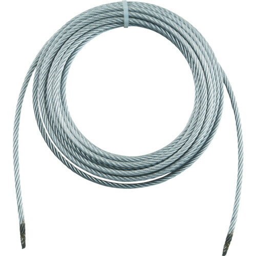 TRUSCO(トラスコ) 手動ウインチ用ワイヤーΦ8×40M用(切りっ放し) WW8-40