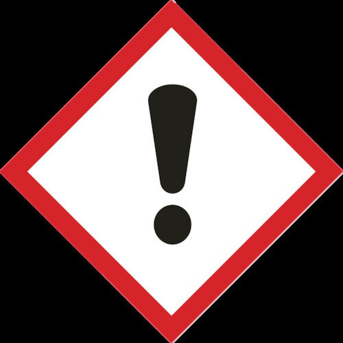 【3/10はP3倍!】【メール便対応】日本緑十字社 GHSステッカー標識 感嘆符! 40×40mm 5枚組 PET 037307