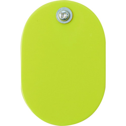 TRUSCO(トラスコ) クリップ付小判札 大 無地 60X40mm 5枚入 黄色 THFLC-Y