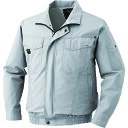 【5/15はP2倍!】空調服 綿薄手タチエリウェアのみ シルバー M 1着 KU91400-C06-S2