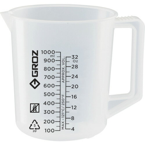 GROZ(クローズ) オイル用ビーカー 1000ML JUG/1000G