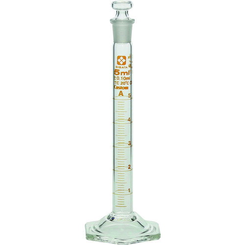 SIBATA(柴田科学) 有栓メスシリンダー カスタムA 5mL 026580-5