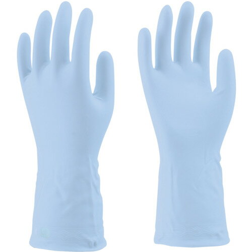 TOWA(トワロン) 塩化ビニール手袋 トワローブパールうす手 ブルー L 764-L