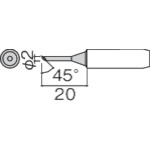 【メール便対応】白光(HAKKO) こて先 2C型 面のみ 900L-T-2CF