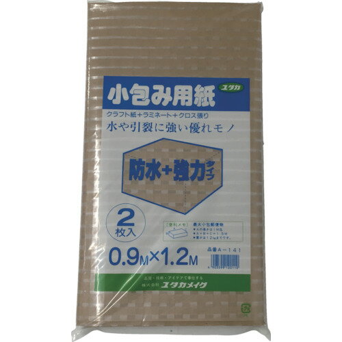 ≫ 商品詳細 ≪ ●一般包装用。 ●破れ、引き裂きに強くしています。 ●クラフト紙にフィルムをクロス状に貼ることで、破れ・引裂きに強くしています。 【仕様】 ●幅(mm)：900 ●長さ(m)：1.2 ●厚み(mm)：0.011 ●色：クラフト ●入数：100枚 ●重量：220g 【材質/仕上げ】 ●紙 ※画像は代表イメージです。 【梱包用品】【梱包資材】【梱包材】【緩衝材】【包装材】