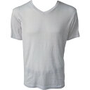 アズ BODY‐X FORWORK 持続冷感 半袖V首シャツ 白 M 9333-37M00