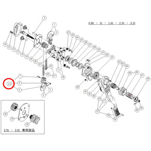 ≫ 商品詳細 ≪ ●レバーブロック用部品です。 【仕様】 ●適合機種：LB016 ●重量：18g ※画像は代表イメージです。