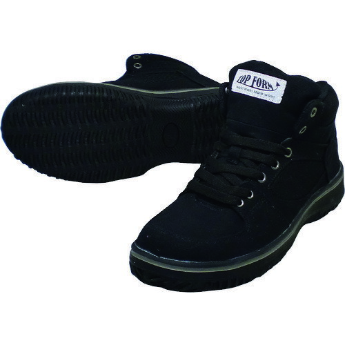 喜多 ハイカットセーフティスニーカー ブラック 26.5 MG5590-BK-26.5