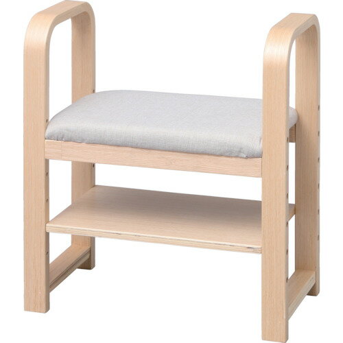 【25日はP3倍】【直送】【代引不可】 IRIS(アイリスオーヤマ) 512789 玄関椅子 CG-55 ナチュラル GC-55-N