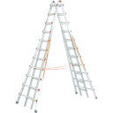 【5/15はP2倍!】【別途送料】長谷川工業(ハセガワ) アルミ合金製伸縮式長尺専用脚立 LG-10109
