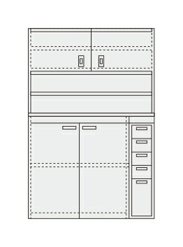 【直送】【代引不可】サカエ(SAKAE) ピットイン PN-H24DW