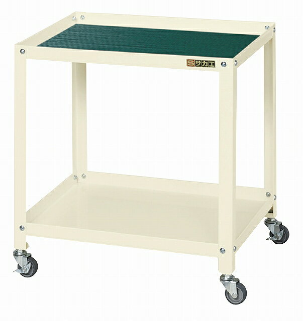 【直送】サカエ(SAKAE) スペシャルワゴン(エラストマー車・マット付) SPF-02LI ツールワゴン 保護マッ..