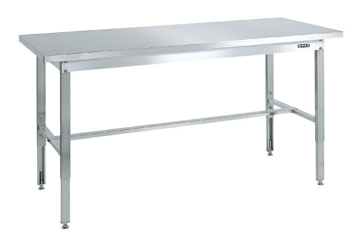 【直送】【代引不可】サカエ(SAKAE) ステンレス高さ調整作業台(ステンレスカブセ天板仕様) SUT4-187PC