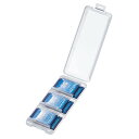 【5/1はP3倍! 400円クーポン】サンワサプライ SDカードケース(6枚収納・クリア) FC-MMC23SDCL(2)