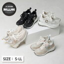 【SALE 20%OFF】【公式】MUUM メタルロゴウェッジソールレースアップスニーカー muumスニーカー レディース靴 スニーカー レースアップ キラキラ...