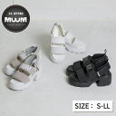 【SALE30%OFF】【公式】MUUM ボリュームソールMUUMロゴチャンキーヒールスポーツサンダル muumスニーカー レディース靴 スポサン muumサン...