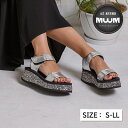 【SALE50%OFF】【公式】MUUM グリッターソールソフトストラップサンダル muumサンダル レディース靴 サンダル グリッター キラキラ 厚底 スポーティー 春夏 ムーム レディース 軽量 muum YH4330(4)