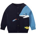 新入荷 即納 キッズ カーディガン 子供服 こども 子ども 男の子 女の子 フォーマル ニット 前開き ニットカーデ サメ 入園式 入学式 卒園式 卒業式 七五...