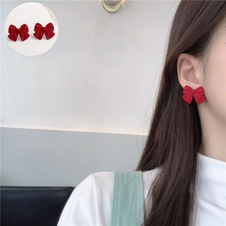 送料無料 レディース アクセサリー ピアス リボン リボン形のピアス プレゼント クリスマス 記念日 誕生日のサムネイル