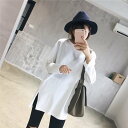 tシャツ レディース 長袖tシャツ ロンT カットソー プルオーバー ロングtシャツ ロンティー スエット ルームウエア ゆったり 春秋(4)