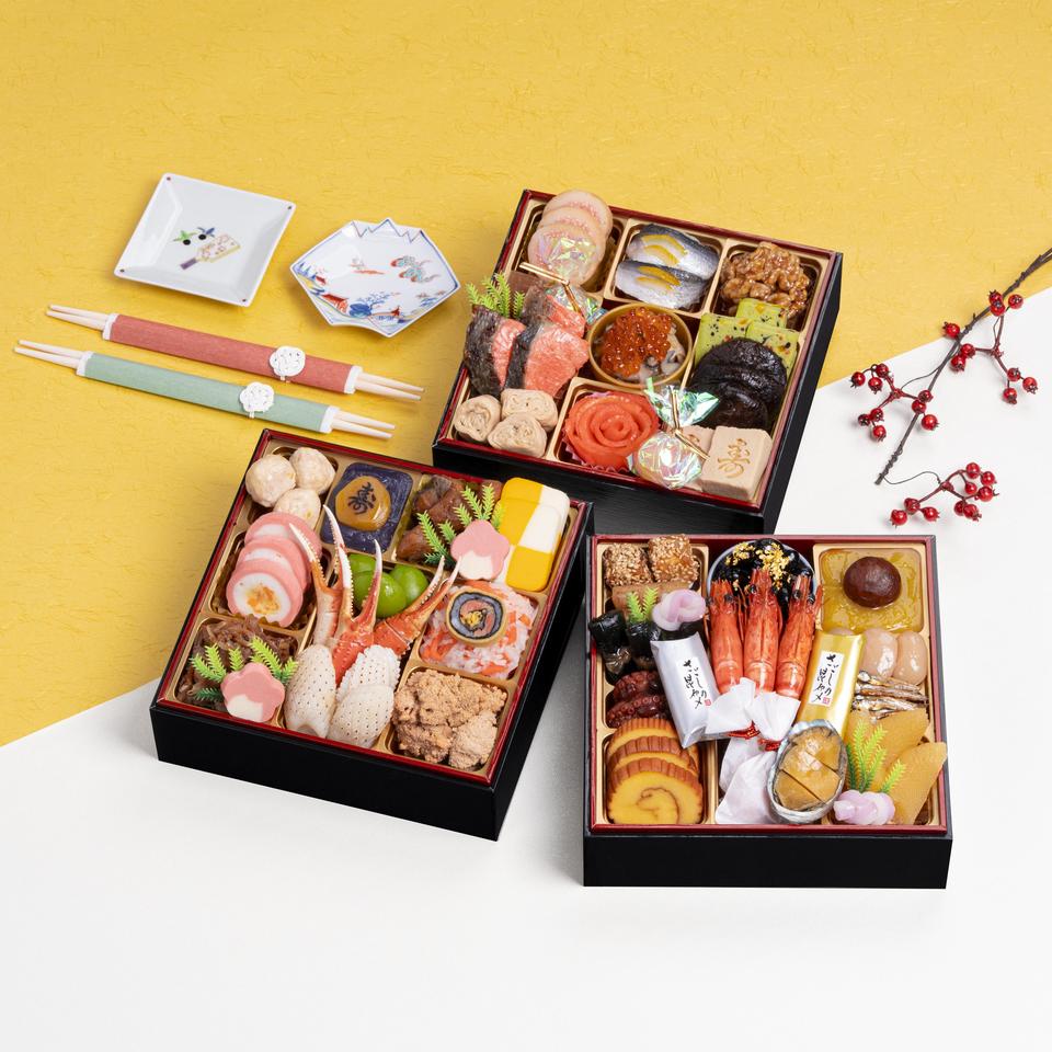【 おせち 】千賀屋謹製 「吉寿千」 和風三段重 冷蔵 3~4人前 お節 料理 おせち料理 2026年 千賀屋 冷..