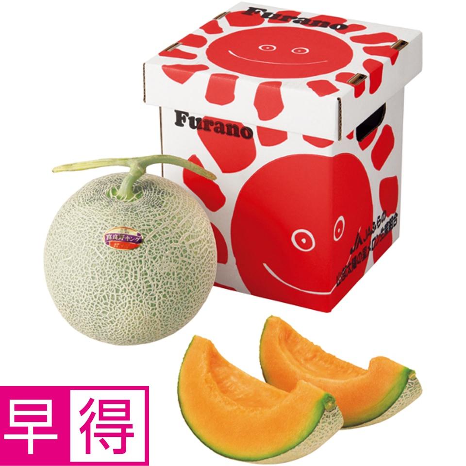 【夏の贈りもの早得】北海道富良野市産(JAふらの) ふらの太陽の里メロン 秀品3L1個