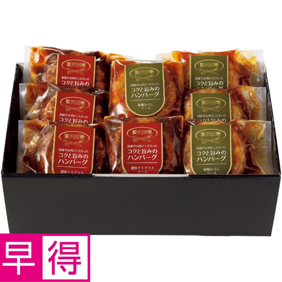 【夏の贈りもの早得】贅沢団欒 ハンバーグセット(国産牛豚使用)