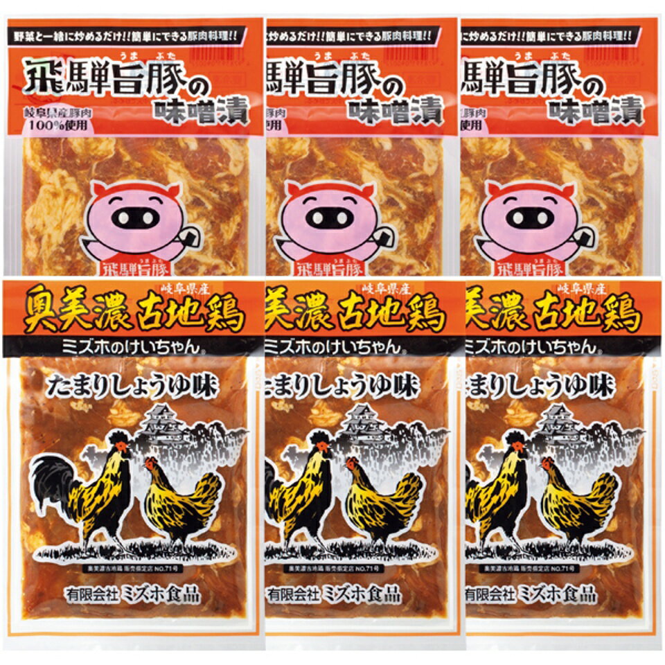 【夏の贈りもの】飛騨旨豚味噌漬け・奥美濃古地鶏けいちゃんセット