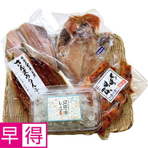 【冬の贈りもの早得】茨城・日立・久慈浜小松水産 干物・しらすセット