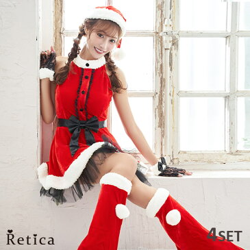 【3500円均一開催中】 サンタ コスプレ レディース サンタコス サンタコスプレ 衣装 クリスマス ワンピース サンタ帽 手袋 レッグウオーマー セクシー レッド サンタ帽 クリスマスパーティー ワンピース 大きいサイズ