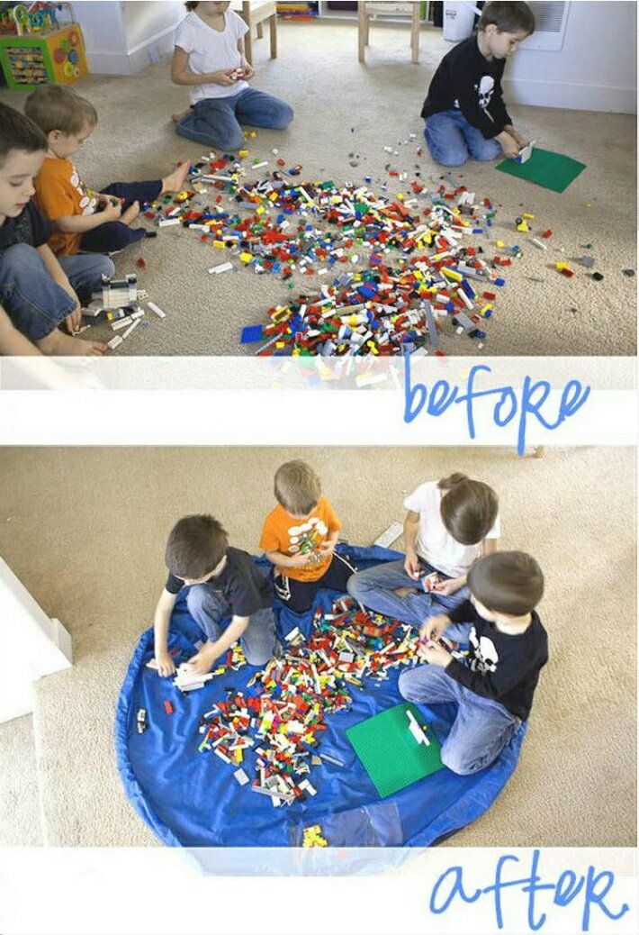 訳あり　お片付けマット　おもちゃ収納　プレイマット　メール便送料無料　※訳あり内容要確認 2