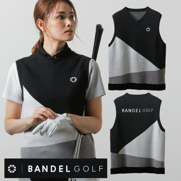 BANDEL/バンデル BASIC COMBINATION N/S POLO ONE-PIECE ゴルフ ウェア ワンピース レディース WE ARE THE PROTAGONISTS モードなクリエイティブは、日常（TOWN）と非日常（TURF）を美しく、スタイリッシュなスタイルに演出するというコンセプトを元に、スポーティでモード、モノトーンをベースにメンズ・ウィメンズともにデザインを統一、素材には吸汗速乾はもちろん、消臭・接触冷感・通気性などの様々なシーンに対応できる機能性を搭載しました。シンプルかつ大胆なカラーリングがゴルフライフをワンランク上にドレスアップします。 特長 切替シリーズからニットベストの登場です。 ジャガード織でデザインしフロントにはオクタスのワンポイントロゴ、バックにBANDELGOLFを配置。 カシミヤタッチの肌触り、なめらかな風合いを楽しむことができる糸を使用し、上質な着心地とラグジュアリーなスタイリングを完成させる仕上がりです。 仕様 カラー： MULTI 素材： コットン100％ サイズ： XS,S（※詳細はサイズ表でご確認下さい。）