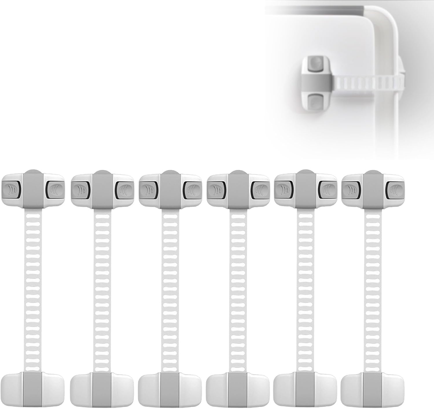 扉 ロック地震 地震 食器棚 扉 ストッパー 長さ調節可能 ボタンロック解除 スーパーグルー 耐震固定家具 チャイルドセーフティロック 使いやすい 6個パック 引き出しに適しています キャビネットのドア 冷蔵庫のドアなど