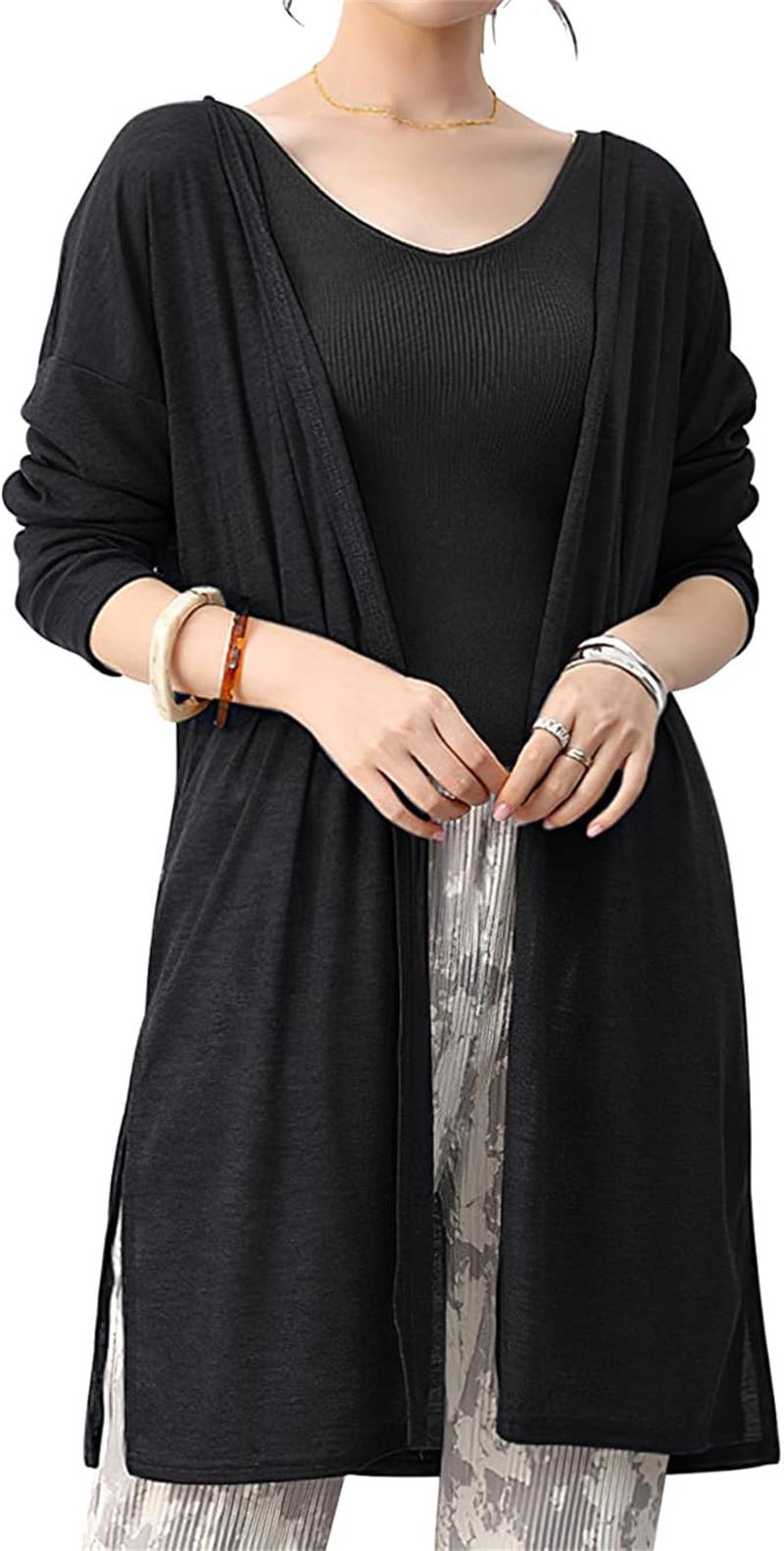 カーディガン レディース 夏 ロング 【雲のような軽さ・抜け感演出・体型カバー】 ロングカーディガン UVカット 日焼け止め 冷房対策 薄手 柔らか 透け感 羽織 着痩せ 長袖 サマーニット 通勤 お出掛け 春秋