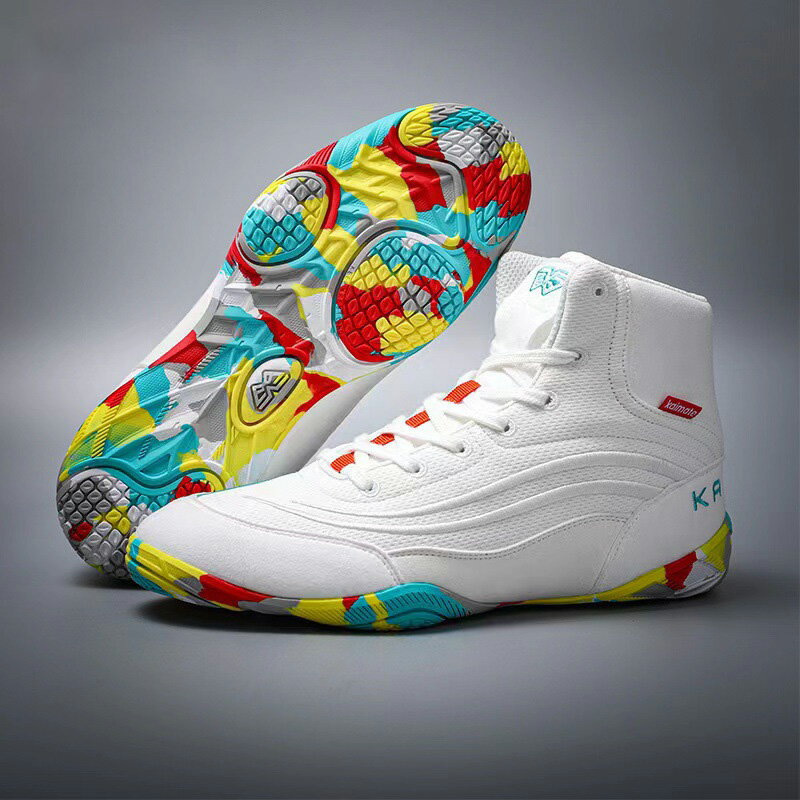 ボクシングシューズ ジュニア レスリングシューズ メンズ プロ レディース 幅広 ハイカット レーストレ..