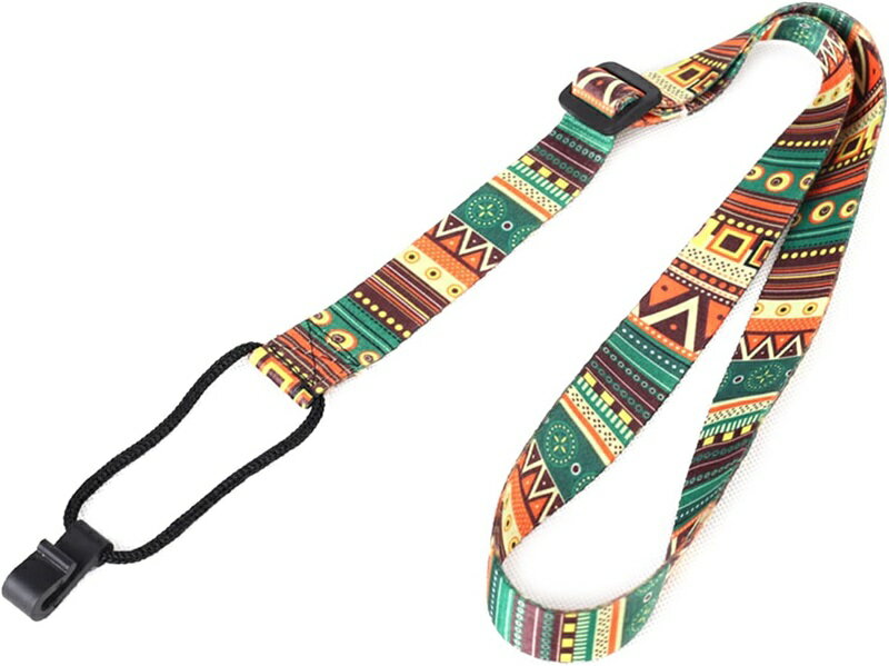 ウクレレ ストラップ エスニックスタイル ミニギター 肩掛けストラップ 長さ調節 楽器用 調整可能 アクセサリー