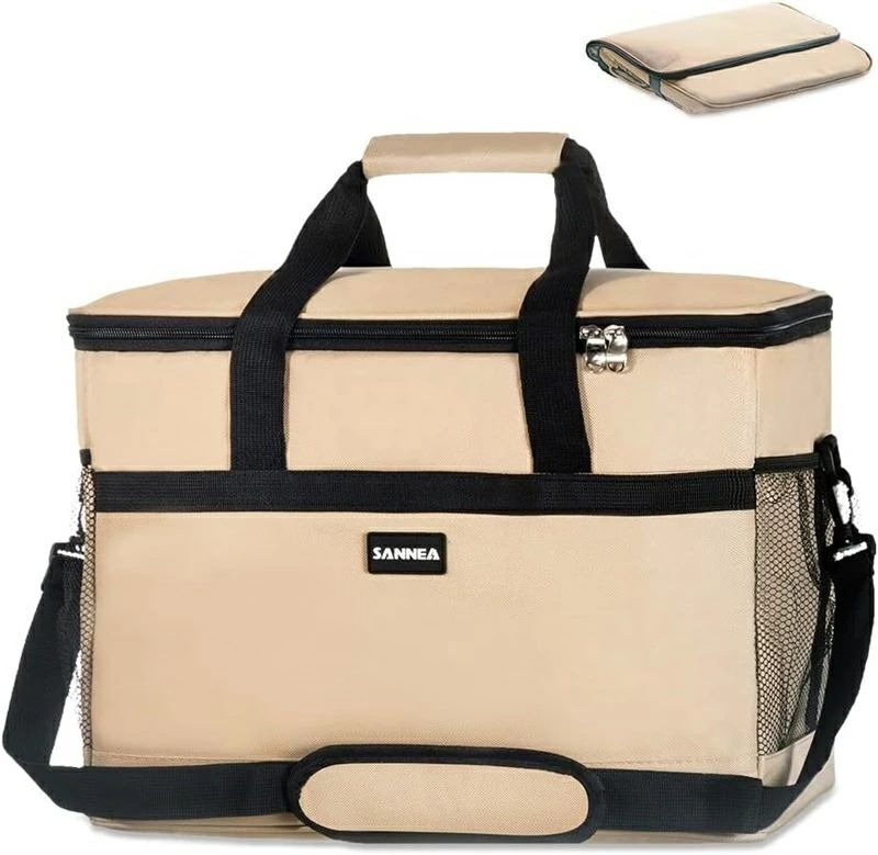 【3つのキャリング方法】：当社のクーラーボックス は、3つの持ち運び方法から選べます：ハンドバッグ、ショルダーバッグ、クロスボディバッグです。手提げとして持ち運びやすく、ショルダーストラップを使えば片手が自由に使えます。また、クロスボディスタイルでは、バッグを体にフィットさせることで、長時間の移動中でも手軽に持ち運べます。 【便利な清潔】5ミリのパールスポンジとPEVAフィルムを使用しているため、お手入れがさらに簡単になりました。これらの素材は、熱や水、汚れから効果的に保護します。また、環境に配慮した素材を使用しているため、安心してご使用いただけます。暑い夏や寒い冬にも快適な空間を提供し、簡単なお手入れでいつも清潔さを保つことができます。 【ディテールの詳細な説明】快適な持ち手が付いており、長時間の使用でも疲れにくい。また、滑らかで耐久性のあるジッパーが使用されており、開け閉めがスムーズで長持ちします。前部には便利なポケットがあり、食器や小物を収納することができます。内部の構造は保温性に優れており、食材や飲み物を長時間新鮮な状態で保ちます。また、独立したネットポケットが設けられているため、小物の収納にも便利です。