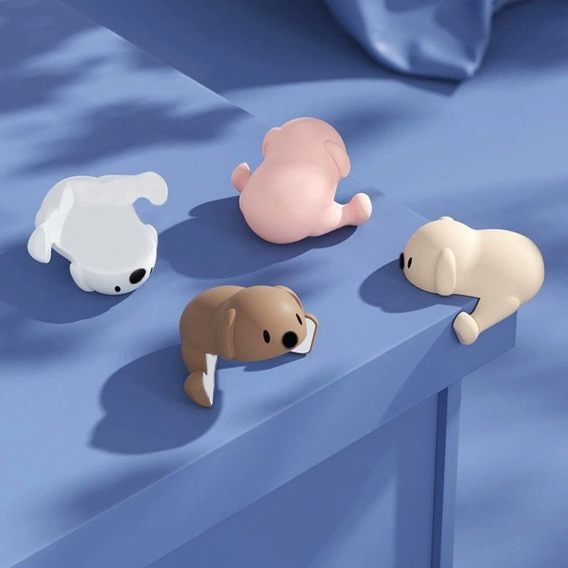 8個 子犬 シリコン コーナー プロテクター テーブル コーナー 衝突防止 コーナー プロテクター 子供 衝..