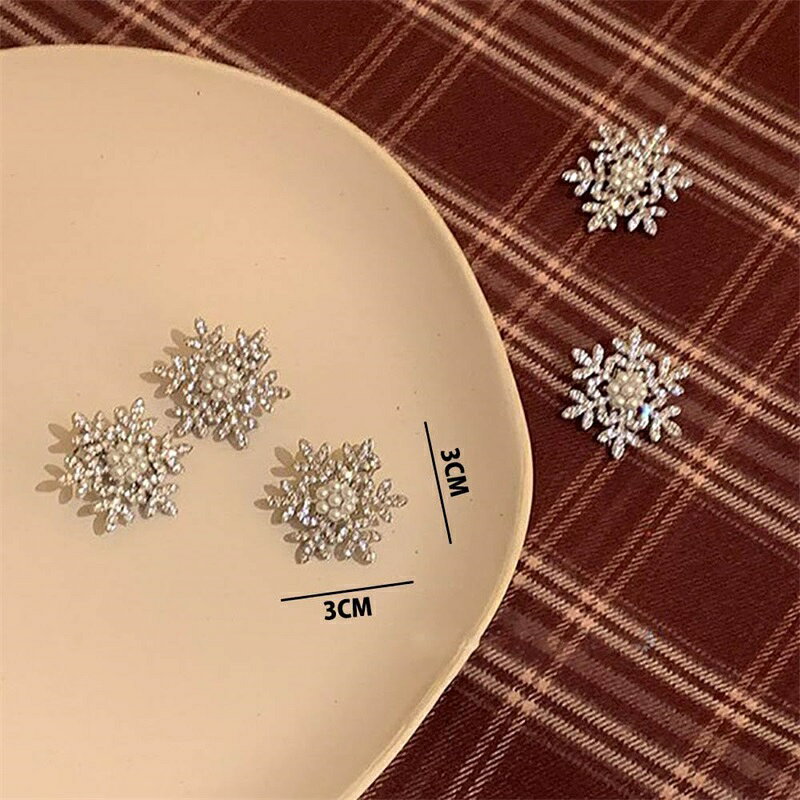 クリスマス ヘアピン ヘアクリップ 5個セット キラキラ 可愛い 美しい 雪の結晶 ヘ...