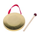 セット 打楽器週シンバル スティック 保有者 ゴングマレット キーボード チャイム 有名 gong マレット付きゴング パーティーアクセサリー 打楽器ゴング 手...