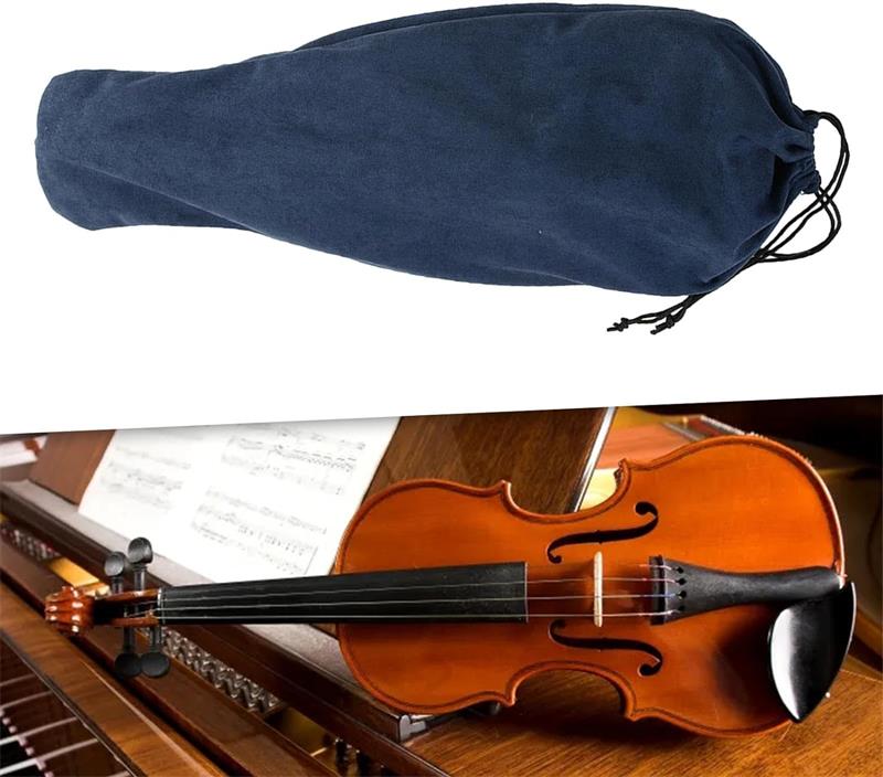 バイオリンカバー スエード調 バイオリンバッグポーチ バイオリン保護カバー バイオリン収納袋 バイオリンダストカバー バイオリンプロテクターバッグ